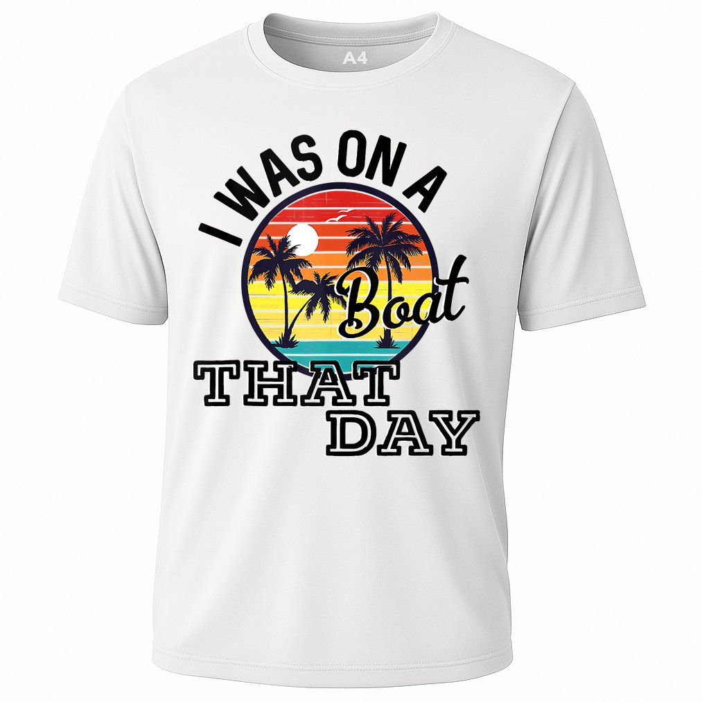 I Was On A Boat That Day Country Music Lyrics Cooling Performance Crew T-Shirt