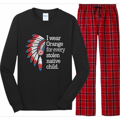 I Wear Orange For Every American Native Child Long Sleeve Pajama Set