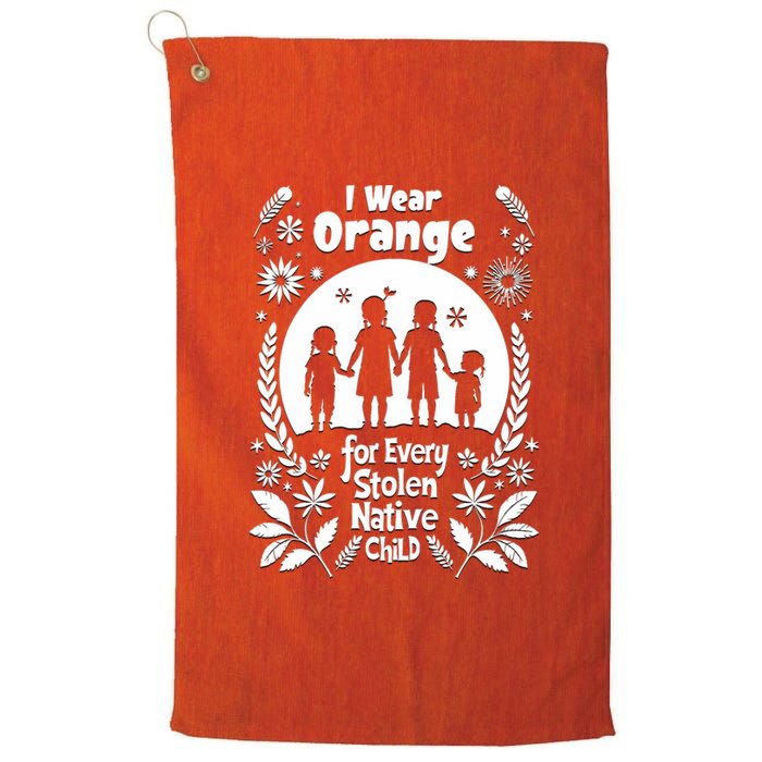 I Wear Orange For Every American Native Child Indian Pride Platinum Collection Golf Towel