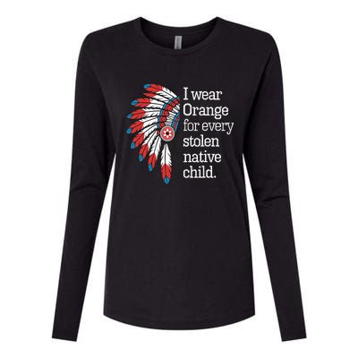 I Wear Orange For Every American Native Child Womens Cotton Relaxed Long Sleeve T-Shirt