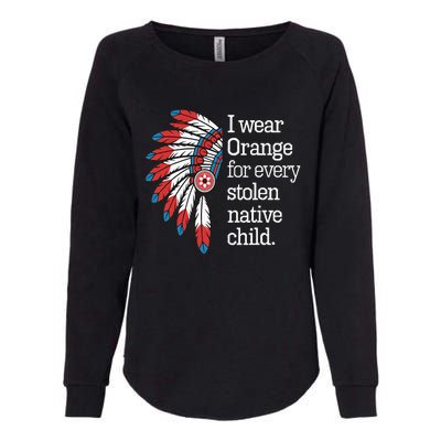 I Wear Orange For Every American Native Child Womens California Wash Sweatshirt