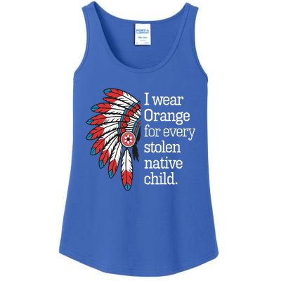 I Wear Orange For Every American Native Child Ladies Essential Tank