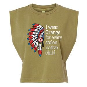 I Wear Orange For Every American Native Child Garment-Dyed Women's Muscle Tee