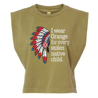 I Wear Orange For Every American Native Child Garment-Dyed Women's Muscle Tee