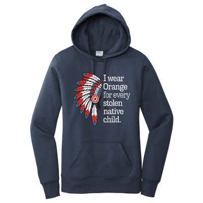 I Wear Orange For Every American Native Child Women's Pullover Hoodie