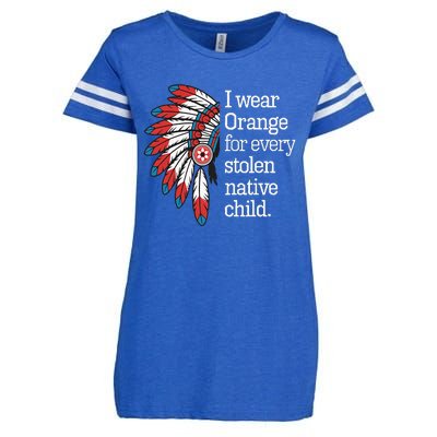 I Wear Orange For Every American Native Child Enza Ladies Jersey Football T-Shirt