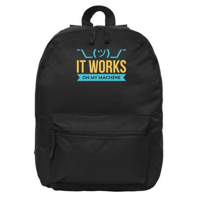 It Works On My Machine Programming 16 in Basic Backpack