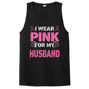 I Wear Pink For My Husband Breast Cancer Awareness Faith PosiCharge Competitor Tank