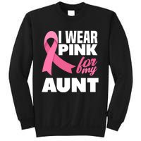 I Wear Pink For My Aunt Auntie Breast Cancer Awareness Sweatshirt