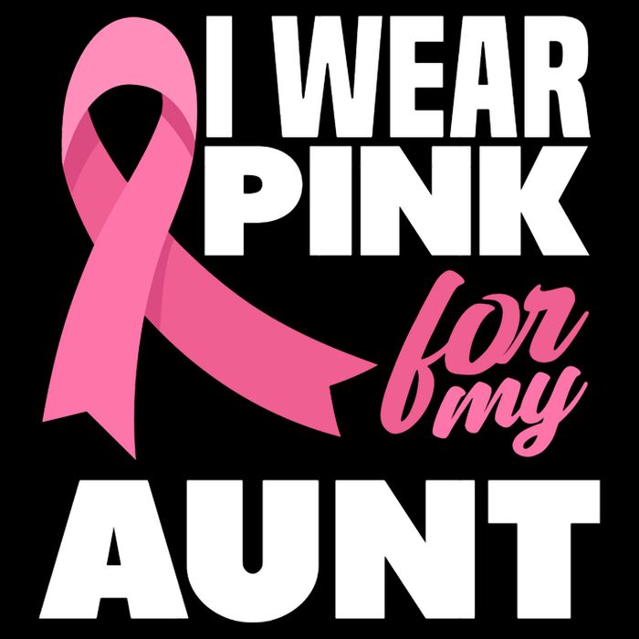 I Wear Pink For My Aunt Auntie Breast Cancer Awareness 16 in Basic Backpack