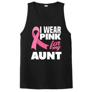 I Wear Pink For My Aunt Auntie Breast Cancer Awareness PosiCharge Competitor Tank