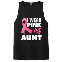 I Wear Pink For My Aunt Auntie Breast Cancer Awareness PosiCharge Competitor Tank