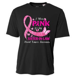 I Wear Pink For My Sister-In-Law Breast Cancer Awareness Cooling Performance Crew T-Shirt