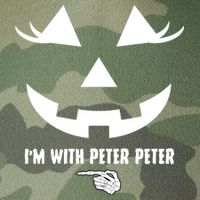 I'm With Peter Peter Skeleton Hand Pointing Matching Halloween Legacy Tie Dye Trucker Hat