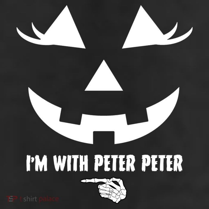 I'm With Peter Peter Skeleton Hand Pointing Matching Halloween Cool Comfort Performance Bucket Hat