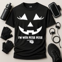I'm With Peter Peter Skeleton Hand Pointing Matching Halloween Performance Shirt