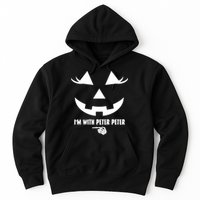 I'm With Peter Peter Skeleton Hand Pointing Matching Halloween Hoodie