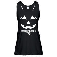 I'm With Peter Peter Skeleton Hand Pointing Matching Halloween Ladies Essential Flowy Tank