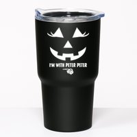 I'm With Peter Peter Skeleton Hand Pointing Matching Halloween Tumbler