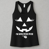 I'm With Peter Peter Skeleton Hand Pointing Matching Halloween Womens Tank Top
