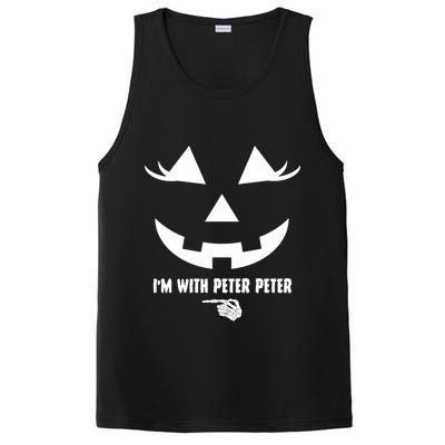 I'm With Peter Peter Skeleton Hand Pointing Matching Halloween PosiCharge Competitor Tank