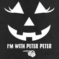 I'm With Peter Peter Skeleton Hand Pointing Matching Halloween Trucker Hat