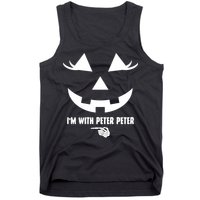 I'm With Peter Peter Skeleton Hand Pointing Matching Halloween Tank Top
