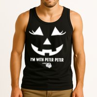 I'm With Peter Peter Skeleton Hand Pointing Matching Halloween Tank Top