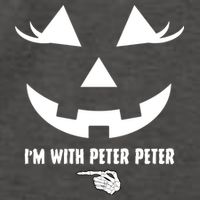 I'm With Peter Peter Skeleton Hand Pointing Matching Halloween Vector Backpack