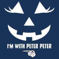 I'm With Peter Peter Skeleton Hand Pointing Matching Halloween Infant Baby Jersey Bodysuit