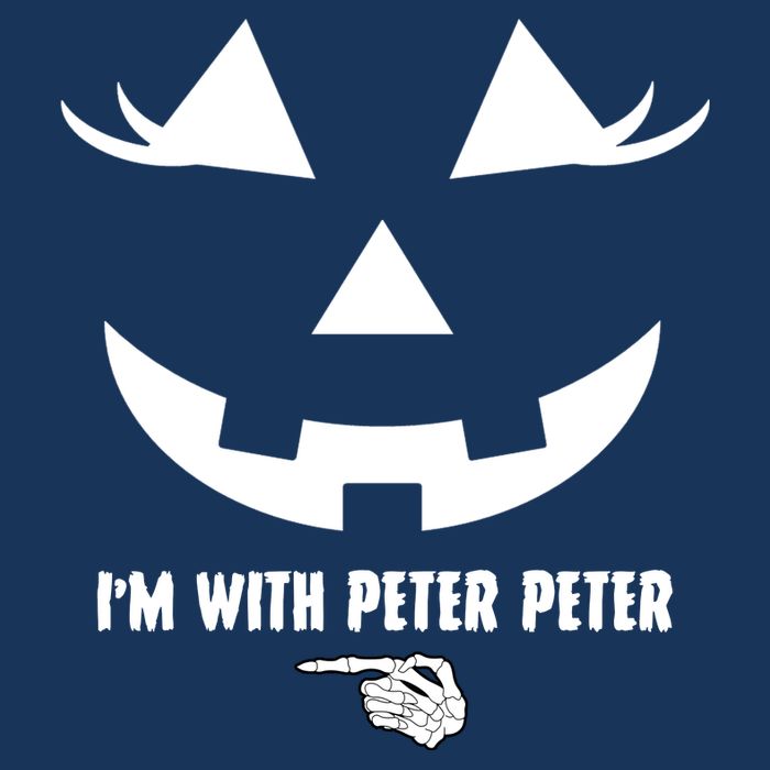 I'm With Peter Peter Skeleton Hand Pointing Matching Halloween Infant Baby Jersey Bodysuit