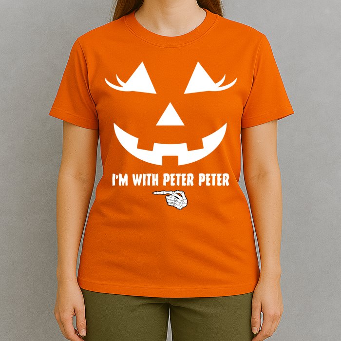 I'm With Peter Peter Skeleton Hand Pointing Matching Halloween T-Shirt