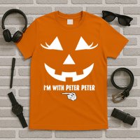 I'm With Peter Peter Skeleton Hand Pointing Matching Halloween T-Shirt