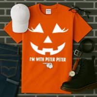 I'm With Peter Peter Skeleton Hand Pointing Matching Halloween Tall T-Shirt
