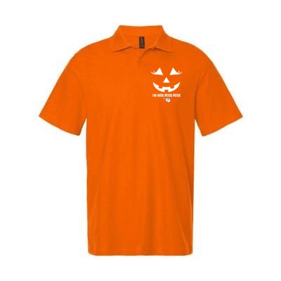 I'm With Peter Peter Skeleton Hand Pointing Matching Halloween Polo