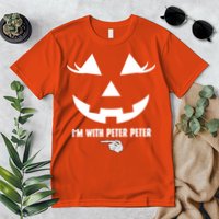 I'm With Peter Peter Skeleton Hand Pointing Matching Halloween Premium T-Shirt