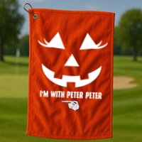 I'm With Peter Peter Skeleton Hand Pointing Matching Halloween Golf Towel