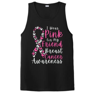 I Wear Pink For My Friend Breast Cancer Awareness Support PosiCharge Competitor Tank