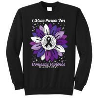 I Wear Purple For Domestic Violence Awareness Month Sweatshirt