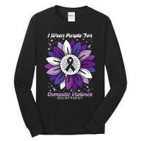 I Wear Purple For Domestic Violence Awareness Month Tall Long Sleeve T-Shirt