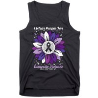 I Wear Purple For Domestic Violence Awareness Month Tank Top