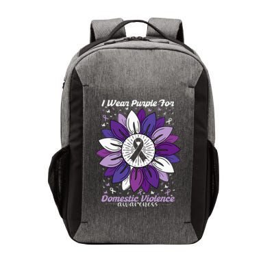 I Wear Purple For Domestic Violence Awareness Month Vector Backpack