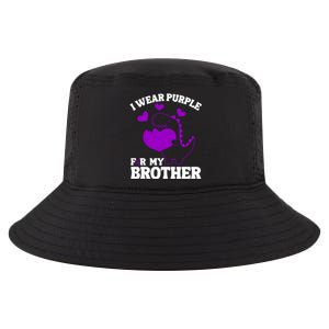 I Wear Purple For My Brother Epilepsy Awareness Cool Comfort Performance Bucket Hat