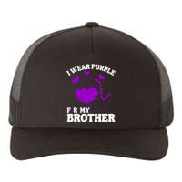 I Wear Purple For My Brother Epilepsy Awareness Yupoong Adult 5-Panel Trucker Hat