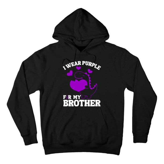 I Wear Purple For My Brother Epilepsy Awareness Hoodie