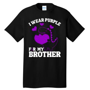 I Wear Purple For My Brother Epilepsy Awareness Tall T-Shirt