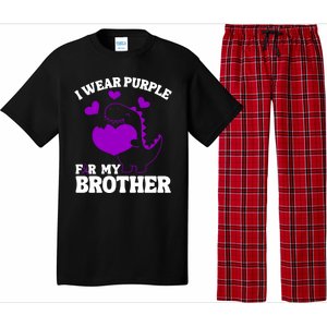 I Wear Purple For My Brother Epilepsy Awareness Pajama Set