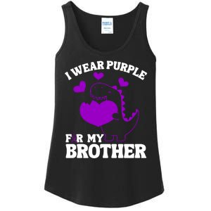 I Wear Purple For My Brother Epilepsy Awareness Ladies Essential Tank