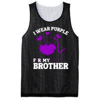 I Wear Purple For My Brother Epilepsy Awareness Mesh Reversible Basketball Jersey Tank