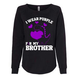 I Wear Purple For My Brother Epilepsy Awareness Womens California Wash Sweatshirt